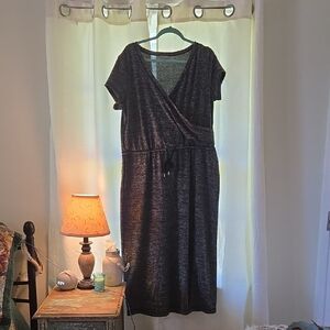 Talbots Charcoal Midi Dress